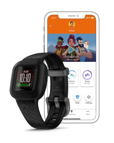 Uşaq üçün ağıllı saat Garmin Vivofit Jr 3 Black