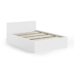 Двуспальная кровать Art_ikili_yataq (180) 4, ламинат, белая, 120x180x200 см