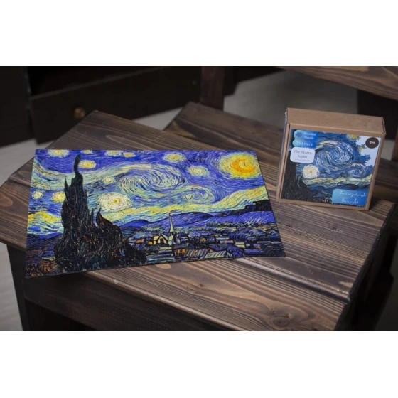 Pazl SmartWood Vincent Van Gogh Starry Night, 15x15x5 sm, 250 element Pazl SmartWood Vincent Van Gogh Starry Night, 15x15x5 sm, 250 element