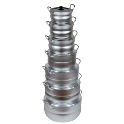 Набор кастрюль Калитва Матрешка 11107, 7 шт, 1.7/2.5/3/4.5/6/8/10 л, алюминий, с крышкой, серебристый Набор кастрюль Калитва Матрешка 11107, 7 шт, 1.7/2.5/3/4.5/6/8/10 л, алюминий, с крышкой, серебристый