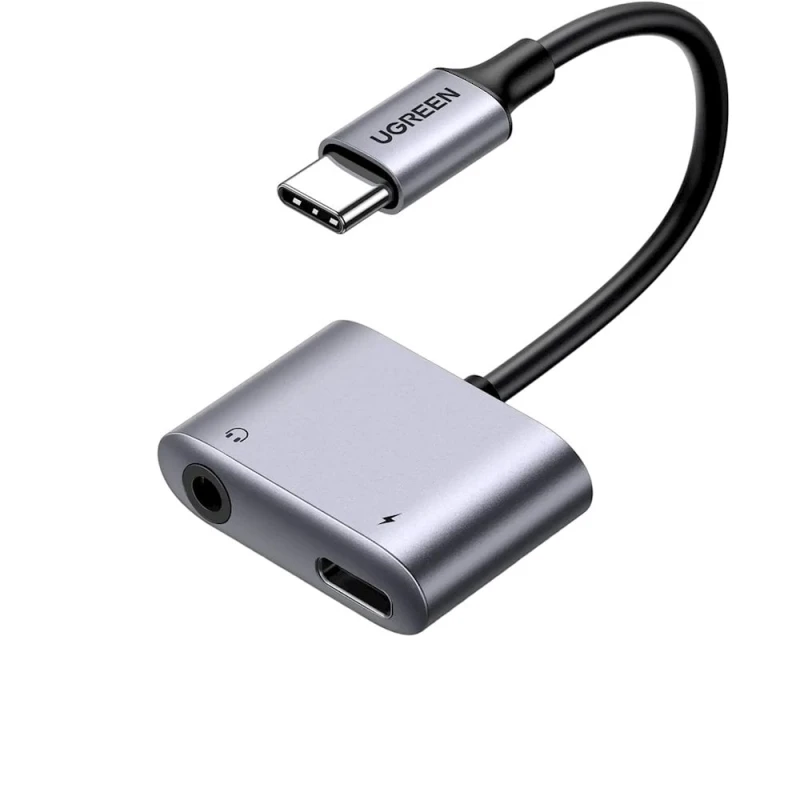 Конвертер Ugreen CM231 USB-C в USB-C + 3.5mm Конвертер Ugreen CM231 USB-C в USB-C + 3.5mm