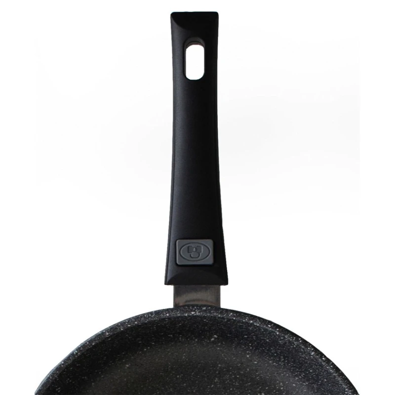 Сковородка Vari Классическая каменная KKLGRBK30228, алюминий, серая, 28 см