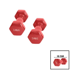 Гантели Gymnic, красный, 2х2 кг