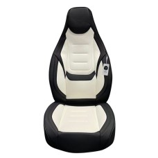 Oturacaq üçün çexol koja model, ağ/qara (avto333) - avto856