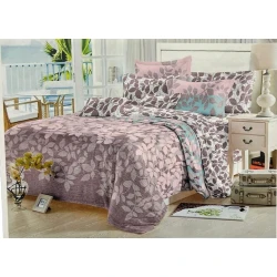 Комплект постельного белья Sahara SHA-0000455, пододеяльник 230x240 см, простыня 200x220 см, 2 шт наволочки 50x70 см, двуспальный, сатин, разноцветный