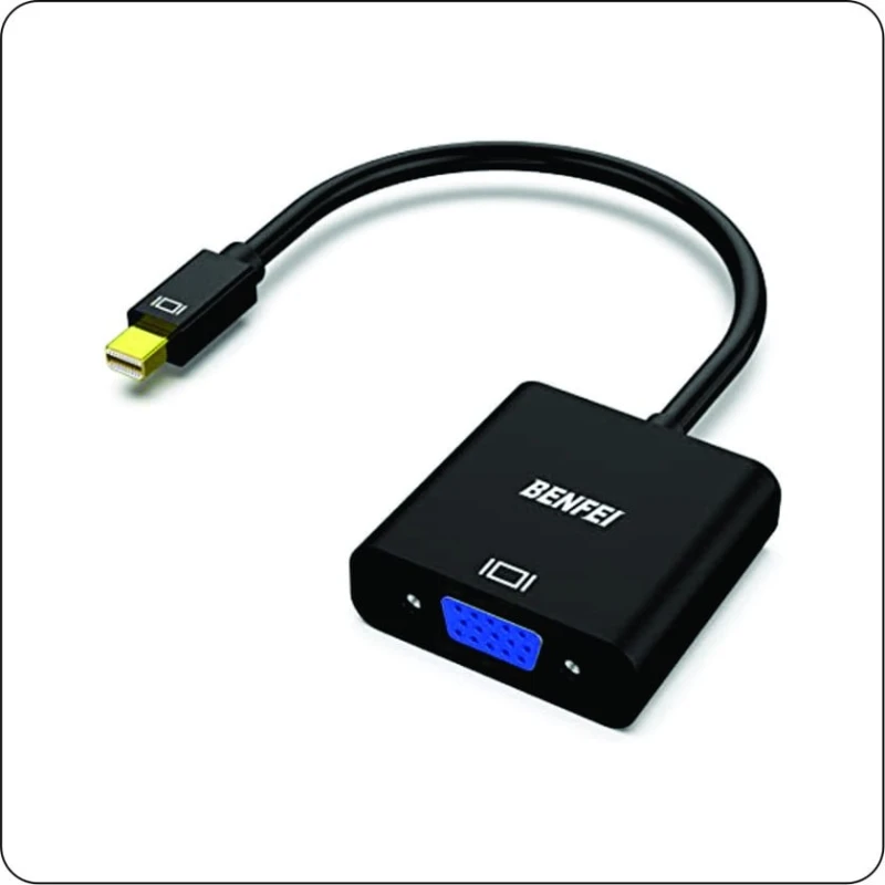 Конвертер Benfei B0795NH9Z2 VGA to Mini DisplayPort, Black Конвертер Benfei B0795NH9Z2 VGA to Mini DisplayPort, Black