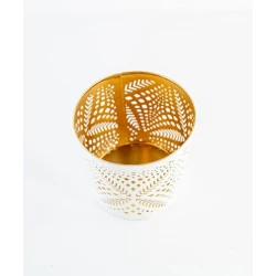 Подсвечник Hom-me 6 см, металл, белый