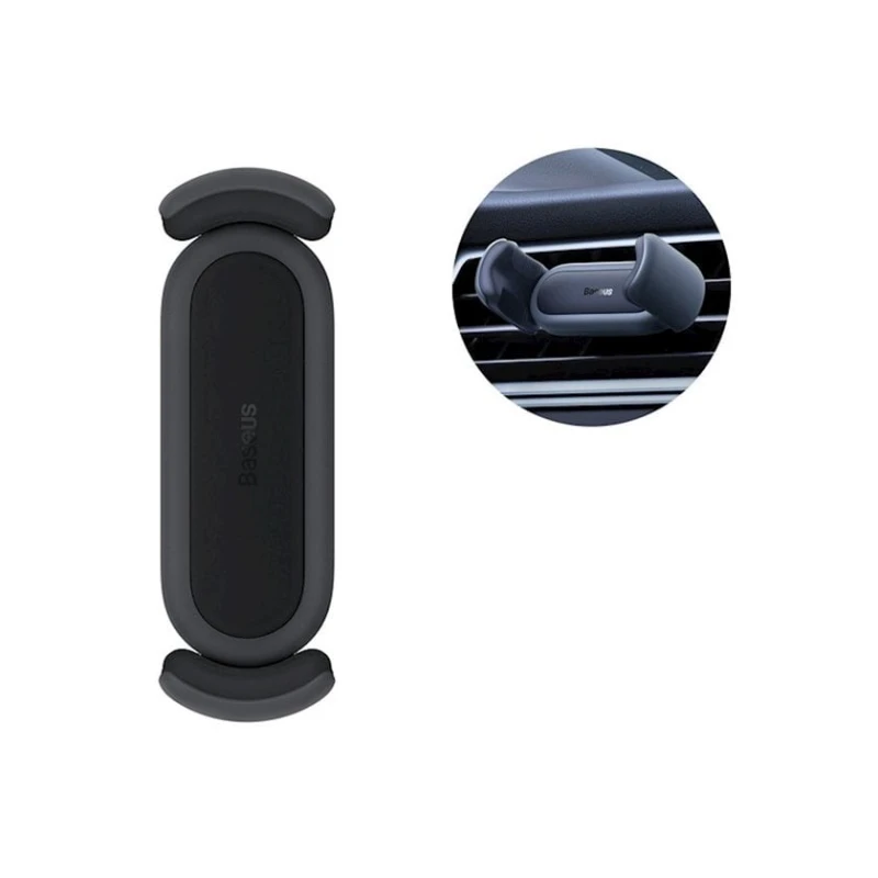 Автомобильный держатель для телефона Baseus Steel Cannon 2 Air Outlet Car Mount SUGP000001 Black Автомобильный держатель для телефона Baseus Steel Cannon 2 Air Outlet Car Mount SUGP000001 Black