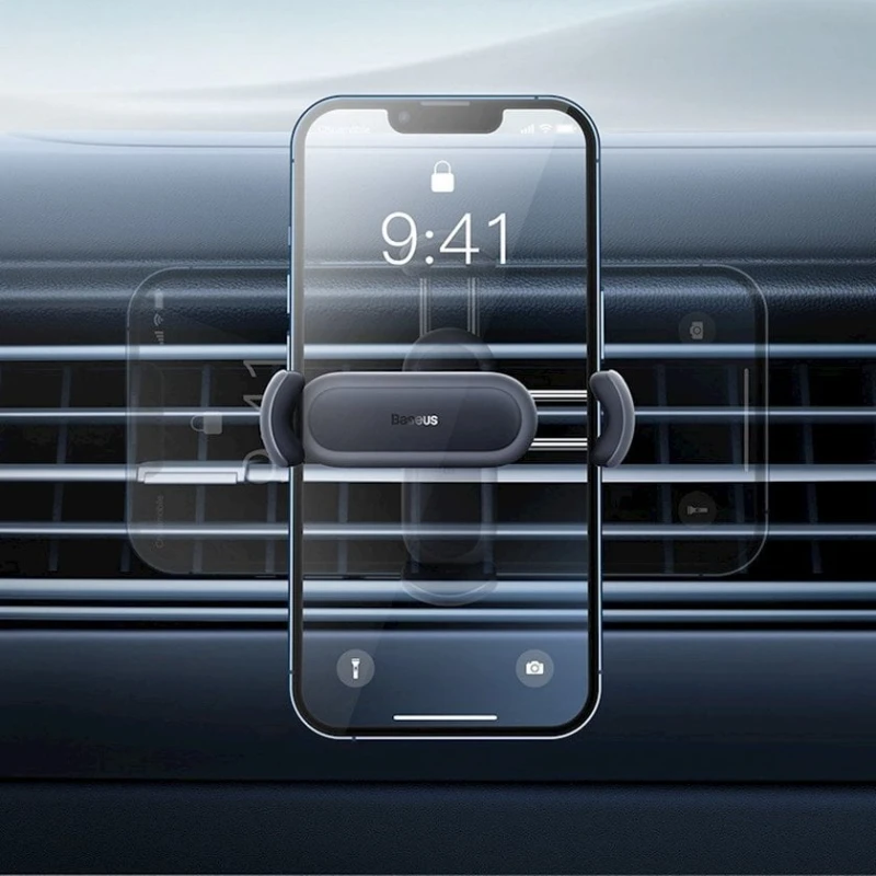 Автомобильный держатель для телефона Baseus Steel Cannon 2 Air Outlet Car Mount SUGP000001 Black Автомобильный держатель для телефона Baseus Steel Cannon 2 Air Outlet Car Mount SUGP000001 Black