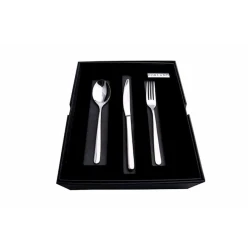 Набор столовых приборов Porland Solenza, мытье в посудомоечной машине, нержавеющая сталь, серебристый, 19/22 см, на 6 персон, 18 предметов