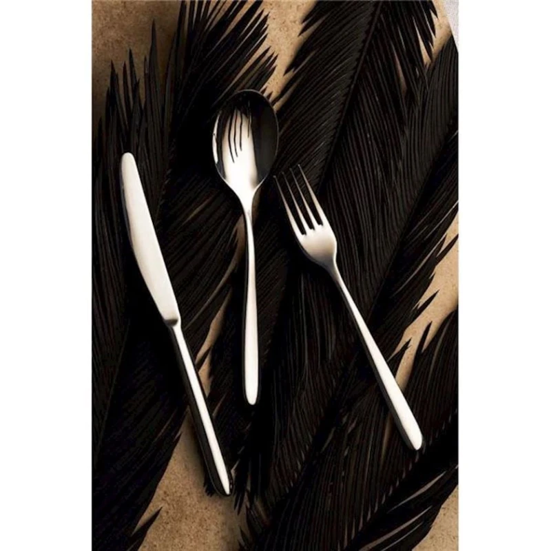 Набор столовых приборов Porland Solenza, мытье в посудомоечной машине, нержавеющая сталь, серебристый, 19/22 см, на 6 персон, 18 предметов