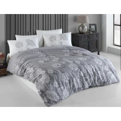 Комплект постельного белья MiraNova Luxury CTS-254, пододеяльник 160x220 см, простыня 180x240 см, 1 шт. наволочка 50x70 см, односпальный, хлопок, серый