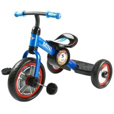 Üçtəkərli velosiped Rastar BMW Mini Cooper Tricycle Bike, 85.7х21.5х47.5 sm, 2-5 yaş, polad, göy
