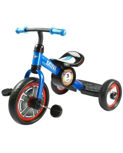 Üçtəkərli velosiped Rastar BMW Mini Cooper Tricycle Bike, 85.7х21.5х47.5 sm, 2-5 yaş, polad, göy