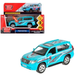 Машинка Технопарк Toyota Prado Спорт, длина 12 см, от 3 лет, металл, открываются дверцы, голубой Машинка Технопарк Toyota Prado Спорт, длина 12 см, от 3 лет, металл, открываются дверцы, голубой