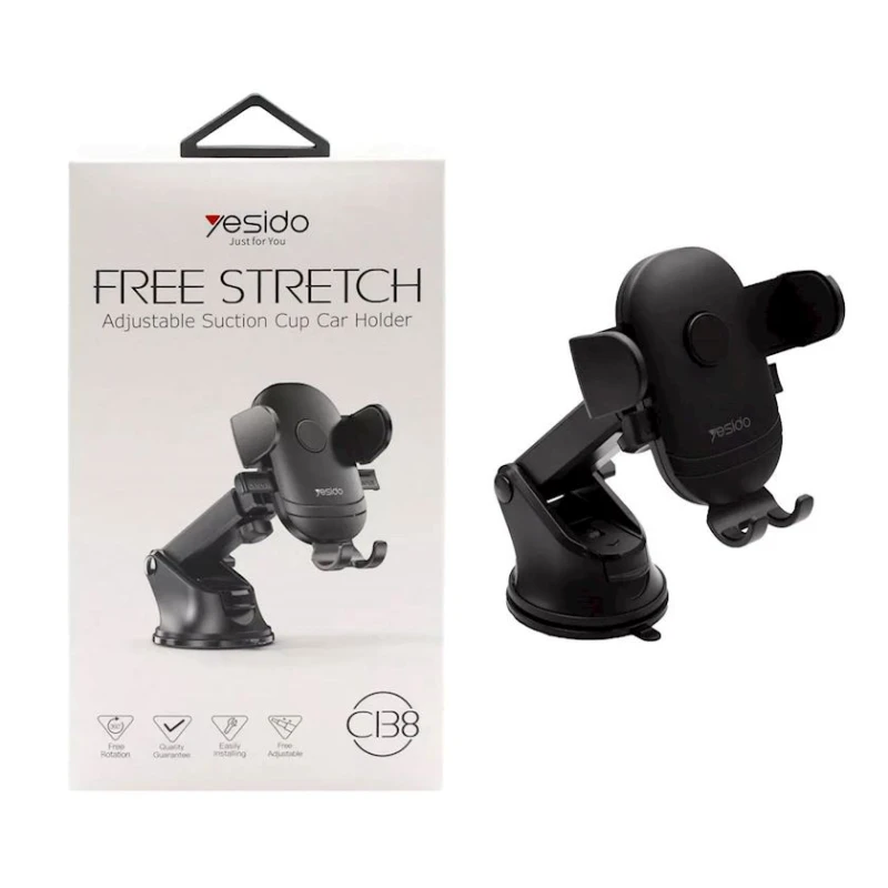 Автомобильный держатель для телефона Yesido C138 Black