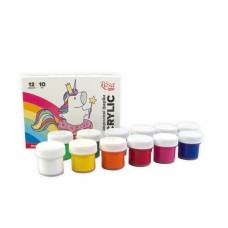 Akril boya dəsti Rosa Start Unicorn, 12x10 ml, rəngbərəng
