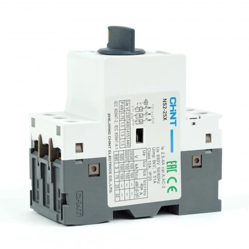 Мотор-автомат Chint NS2-25X 2.5-4A с поворотной ручкой