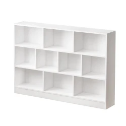 Стеллаж Ev Plus Elves, 105x25x140 см, ЛДСП, белый