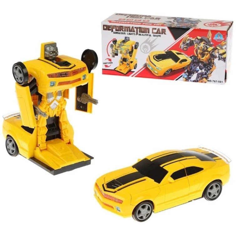 Робот-трансформер Deformation Car 1911-19 Желтый