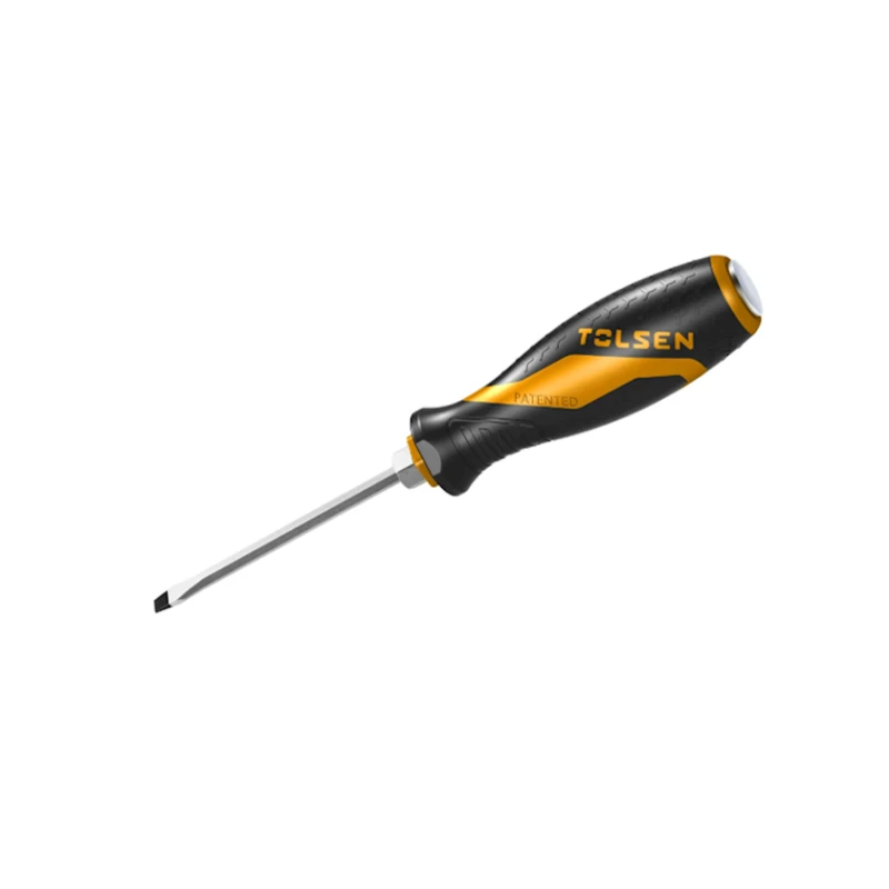Отвертка Tolsen SL6.5х150 мм, сталь/пластмасса, черный