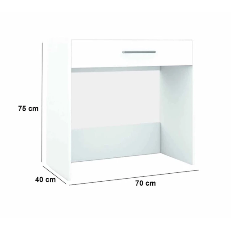 Письменный стол Laura, белый, 40x70x75см Письменный стол Laura, белый, 40x70x75см