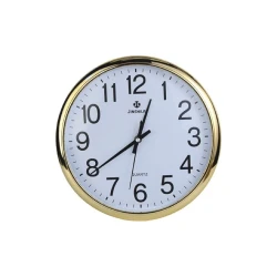 Настенные часы Avroluks AV-167, круг, пластик, белый/золотистый, 30 см Настенные часы Avroluks AV-167, круг, пластик, белый/золотистый, 30 см