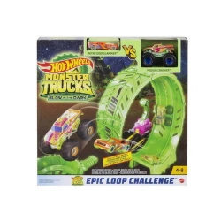 Игровой набор Hot Wheels Monster Trucks Epic Loop Glow in the Dark HBN02 Испытание петлей, 4-8 лет