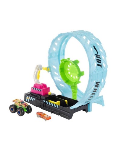 Oyun dəsti Hot Wheels Monster Trucks Epic Loop Glow in the Dark HBN02 Dövrə sınağı, 4-8 yaş