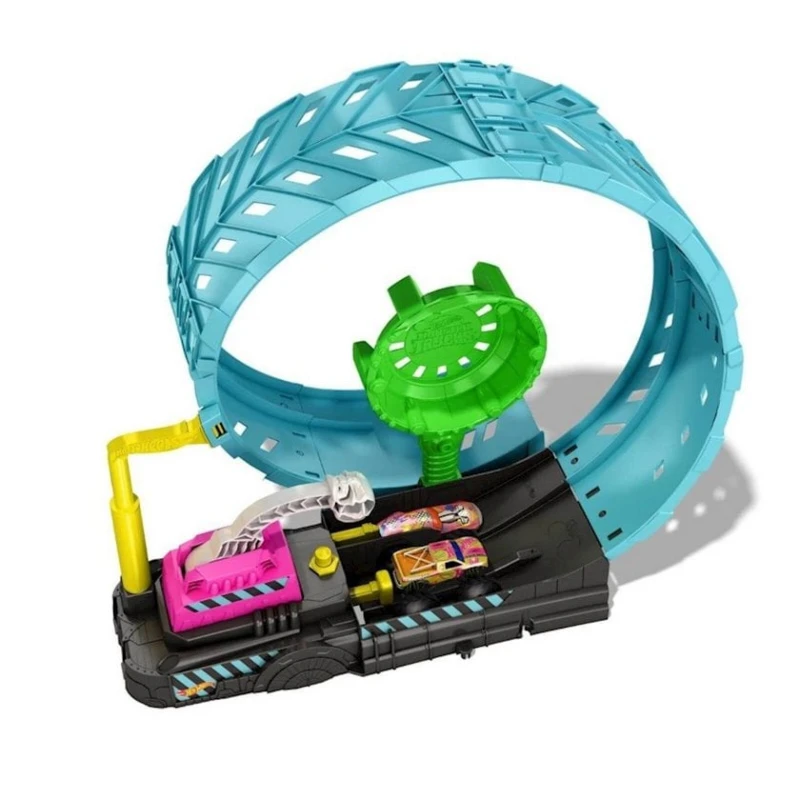 Игровой набор Hot Wheels Monster Trucks Epic Loop Glow in the Dark HBN02 Испытание петлей, 4-8 лет