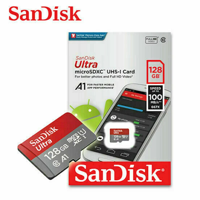 Карта памяти SanDisk 128GB Ultra MicroSDXC Class 10 UHS-I Карта памяти SanDisk 128GB Ultra MicroSDXC Class 10 UHS-I