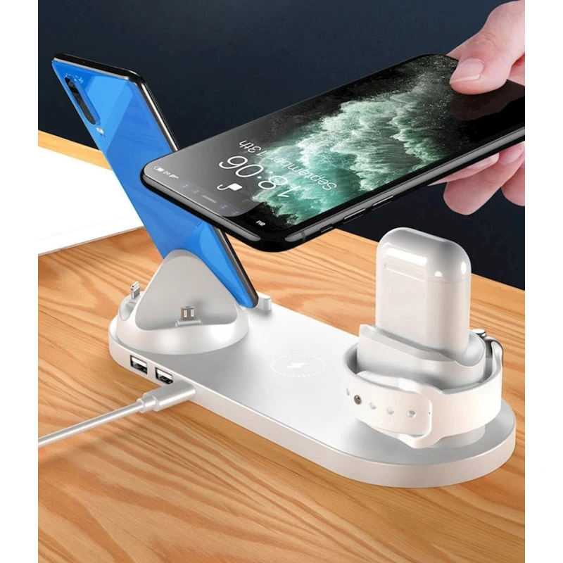 Беспроводное зарядное устройство 6-in-1 Charging Station WS5WH