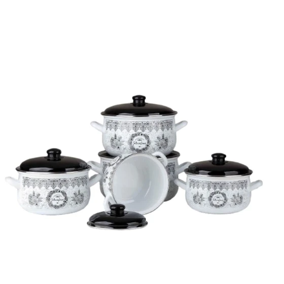 Набор кастрюль, нержавеющая сталь, белый, 18/20/24/26/28 см