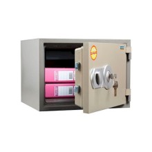 Ofis seyfi Valberg FRS-36 KL, açar ilə, qəhvəyi, odadavamlı seyf, 360x480x430 mm