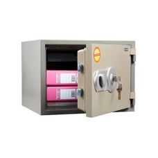 Ofis seyfi Valberg FRS-36 KL, açar ilə, qəhvəyi, odadavamlı seyf, 360x480x430 mm