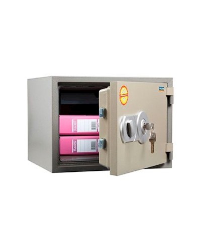 Ofis seyfi Valberg FRS-36 KL, açar ilə, qəhvəyi, odadavamlı seyf, 360x480x430 mm