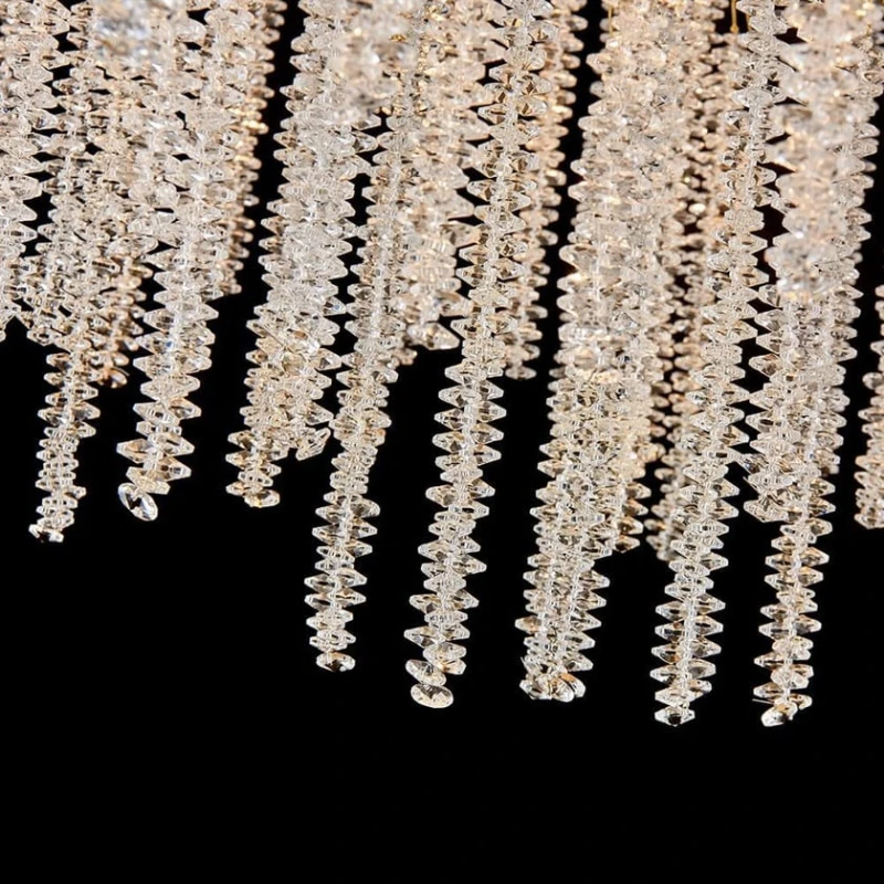 Люстра подвесная Şəms Aydınlatma 85032-1000, E14, золотистая/прозрачные кристаллы - 33001-1000 GD Люстра подвесная Şəms Aydınlatma 85032-1000, E14, золотистая/прозрачные кристаллы - 33001-1000 GD