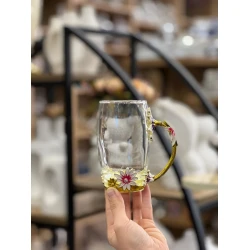 Fincan Luminarc AA-ES-047, şüşə/metal, şəffaf, 370 ml Fincan Luminarc AA-ES-047, şüşə/metal, şəffaf, 370 ml