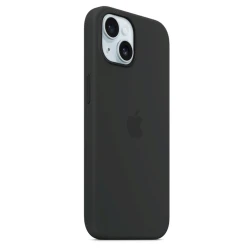 Чехол Apple Silicone Case with MagSafe для iPhone 15 - Black Чехол Apple Silicone Case with MagSafe для iPhone 15 - Black