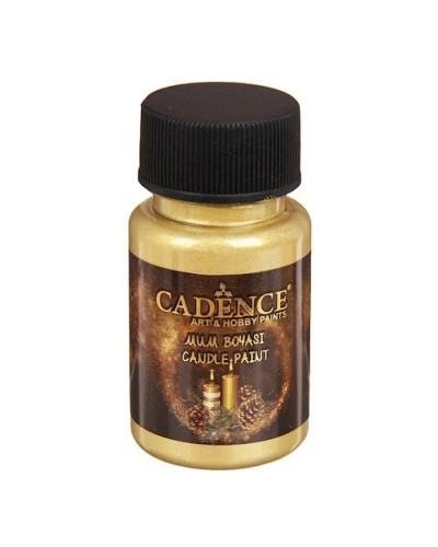 Şamlar üçün boya Cadence Candle Paint Silver Gold, 50 ml