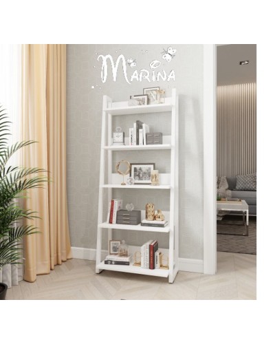 Stellaj Marina 3563_M25StelUrbWhwh, LDSP/metal, 157x37x66 sm, ağ
