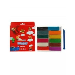 Набор пластилина Цветик, воскового, со стеком, 12 цветов, 180г Набор пластилина Цветик, воскового, со стеком, 12 цветов, 180г