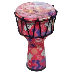Детский барабан 6240_0148, пластик/ткань, разноцветный, 21.5x21.5x41 см