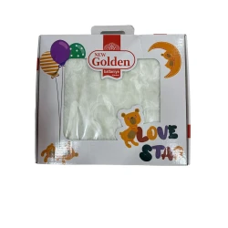 Плед детский унисекс Golden 2110000003421, белый, 100x150 см Плед детский унисекс Golden 2110000003421, белый, 100x150 см