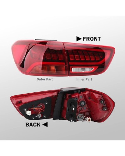 LED arxa işıqları 0592 KIA Sorento 2016-2018 üçün
