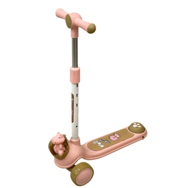 Детский самокат JJR Dino N900_pink, розовый