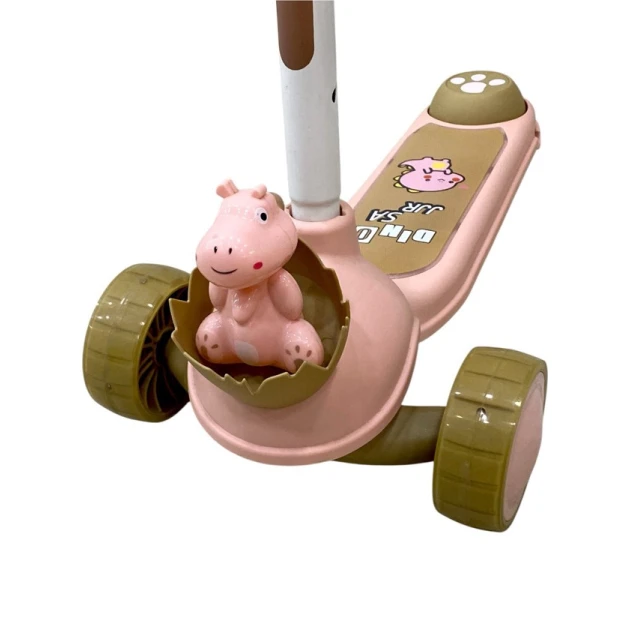 Детский самокат JJR Dino N900_pink, розовый