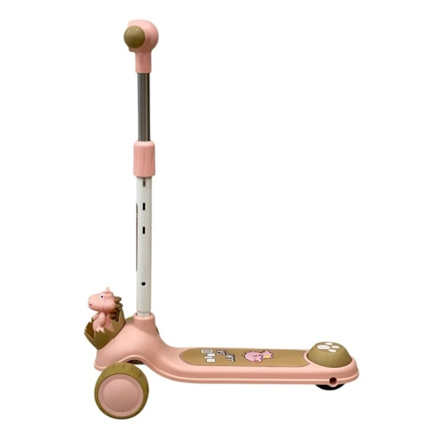 Детский самокат JJR Dino N900_pink, розовый