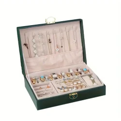 Органайзер, зеленый цвет, экокожа 23x17x7 см