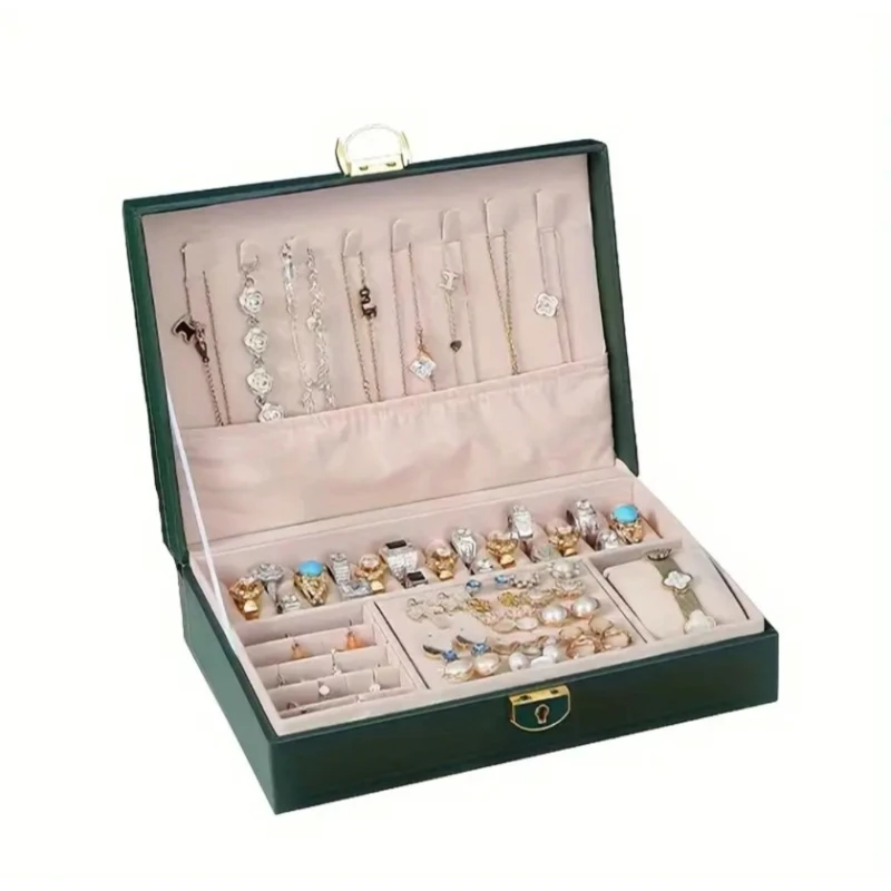 Органайзер, зеленый цвет, экокожа 23x17x7 см